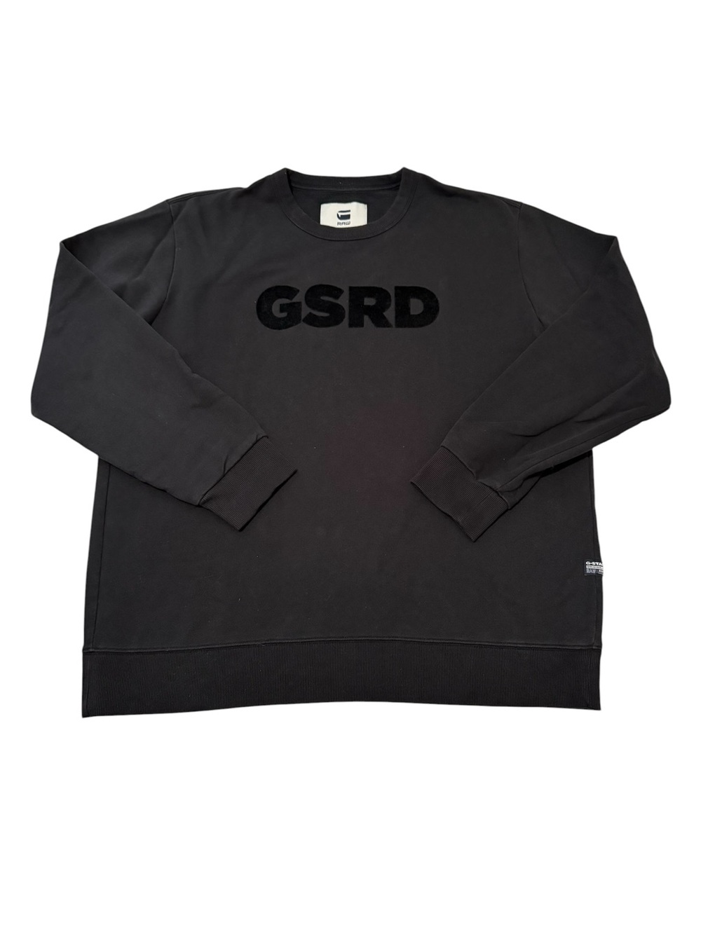 G-Star Raw Sweater Pullover Sweatshirt Black Mens Size XXL